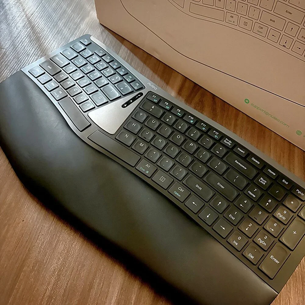 Nulea RT07B Ergonomic Wireless Split Keyboard Bluetooth USB-C Rechargeable